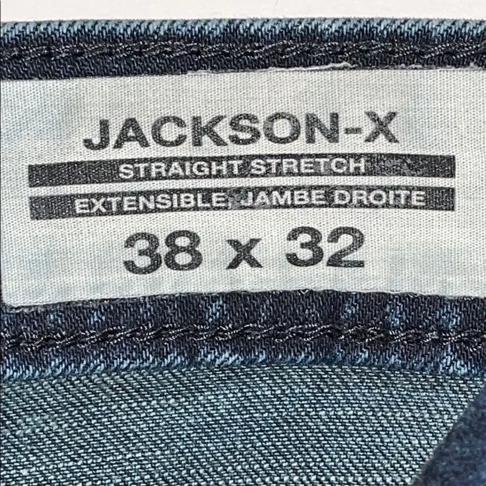 Indigo Blue Straight-Leg Jeans with Full-Length Design